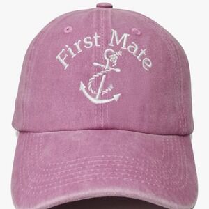 Captain First Mate for Men and Women First Mate (Washed Pink) Os